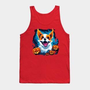 Corgi halloween ghost dog Tank Top